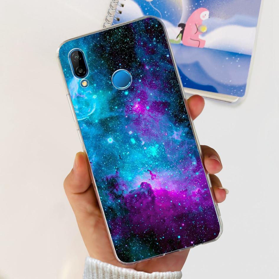 Case For Huawei P20 Lite Cover Cute Astronaut Cartoon Slim Clear Soft Silicone Back Phone Cover For Huawei P20Lite ANE-LX2 Funda