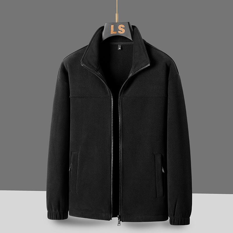 Coat Windproof Thickened Cardigan Outdoor Casual Loose Stand Collar Fleece Jacket