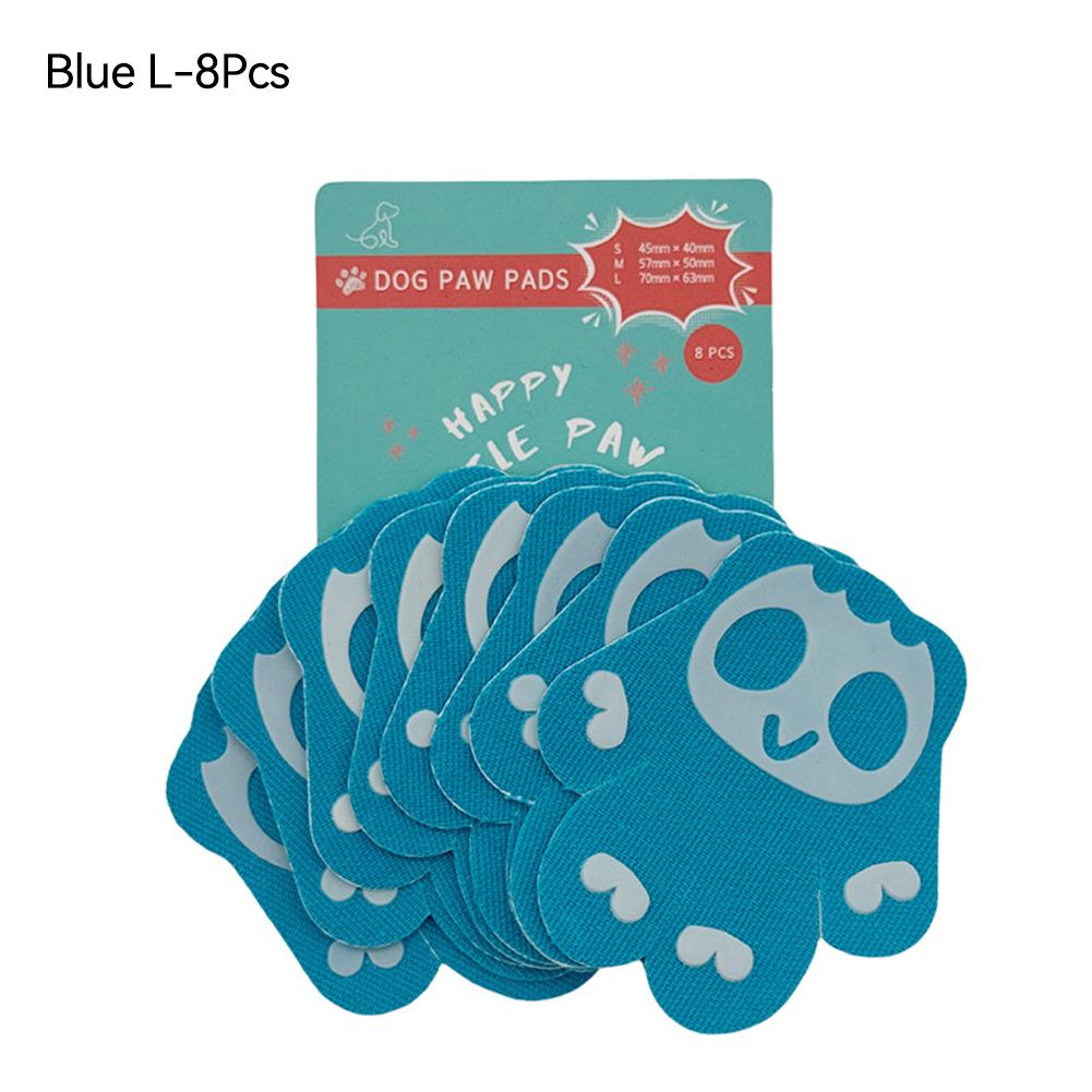 

Противоскользящие накладки на лапы для собак, накладки на лапы, защитные наклейки для лап собак с более прочным клеем для твердого пола или травм L синий