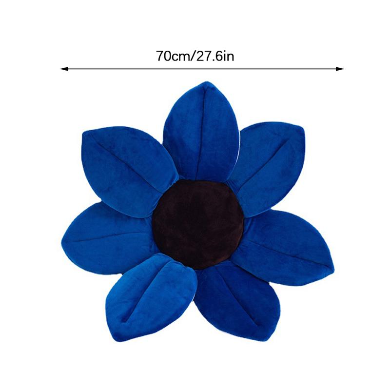 70cm Baby Blooming Bath Mat Flower Bathtub Newborn Foldable Four Petal Flower Shower Cushion Mat Baby Security Petal Seat Pad