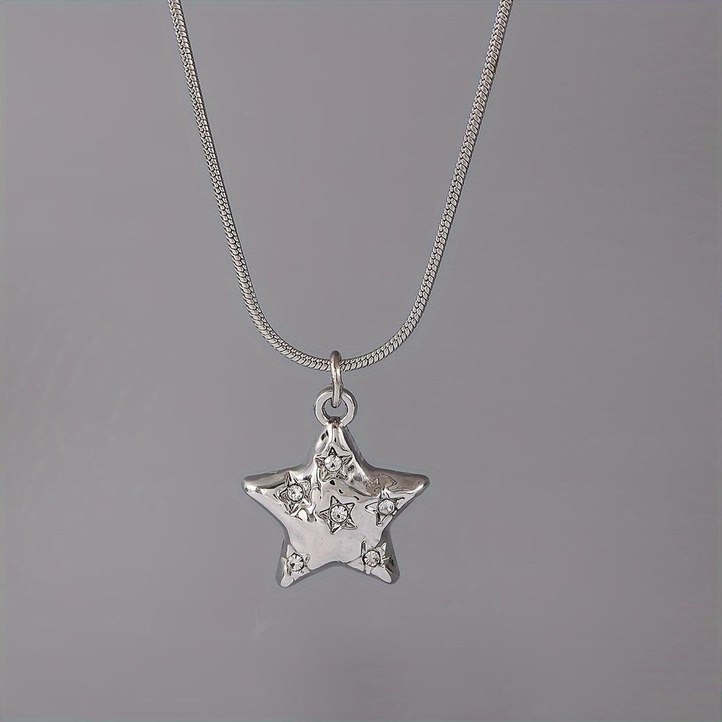 Liquid Lava Moon Star Pendant Necklace & Sweet Spicy Girl Earrings – European & American Style