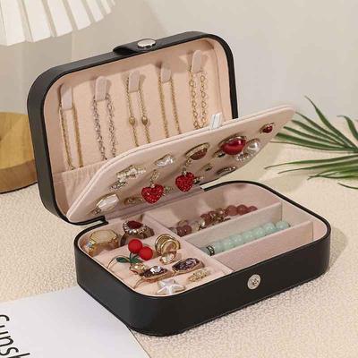 Button Storage Zipper Jewelers Organizer Container Box Portable Jewelry Box Jewelry Organizer Display Travel Jewelry Case Boxes