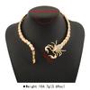 Halloween Fashion Wind Alloy Diamond Scorpion Collar Exaggerated Animal Collarbone Chain Female