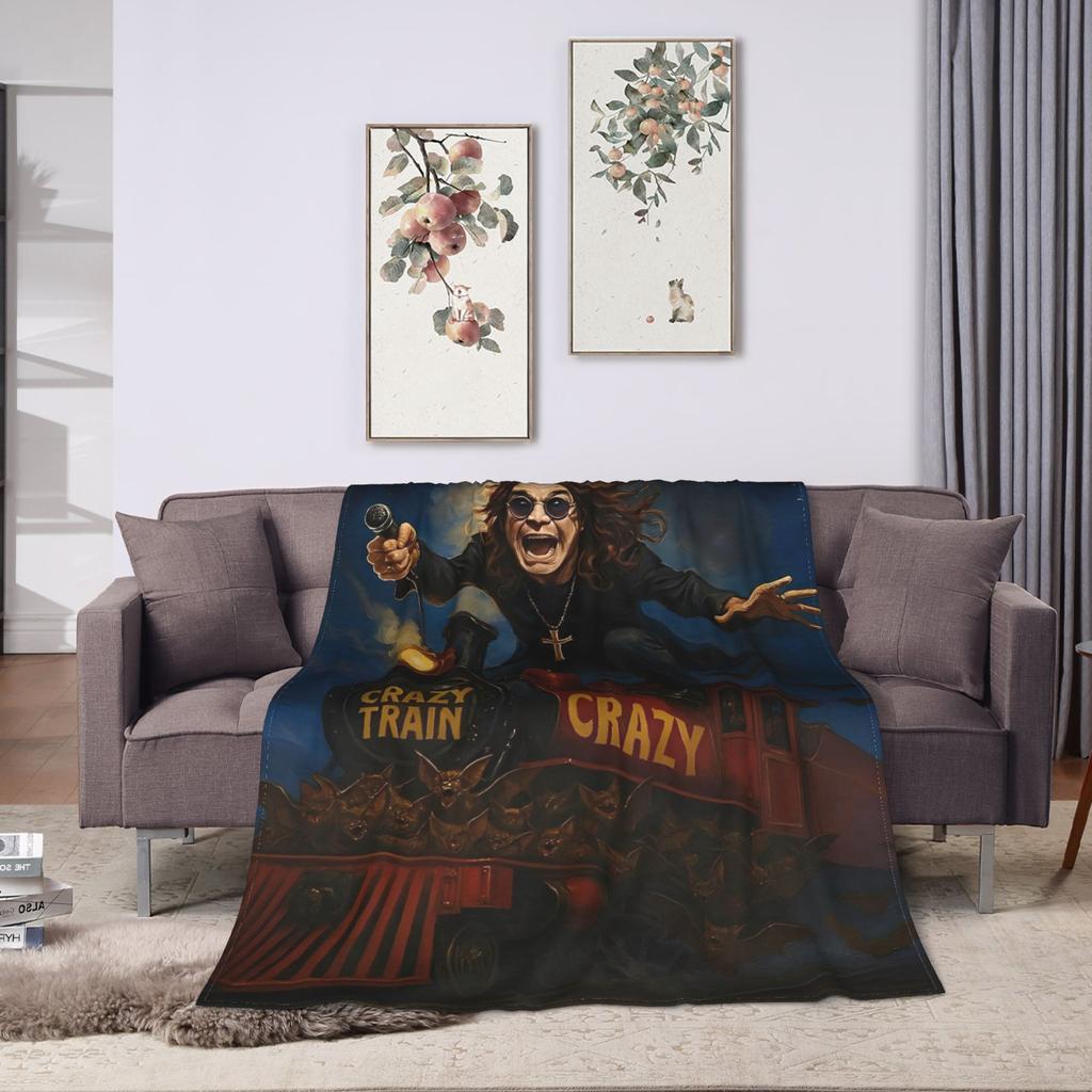 Warm Weich Jungen Flugzeug Reise Ozzy Osbourne Bettwäsche Decken Flanell Tagesdecke Für Couch Sessel Sofa Bett Druck Sofa Bettbezug