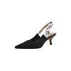 Sandals Women's Summer Word with Stiletto New Versatile Design Sense Niche Bag Head High Heels