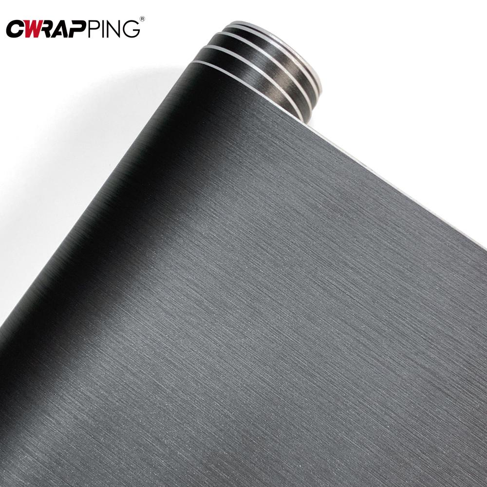 Brushed Texture Dorm Decor Light Gray Car Adhesive Vinyl Stickers Waterproof Wrap Foil Kitchen Cabinet Film Wrapping Wall Home