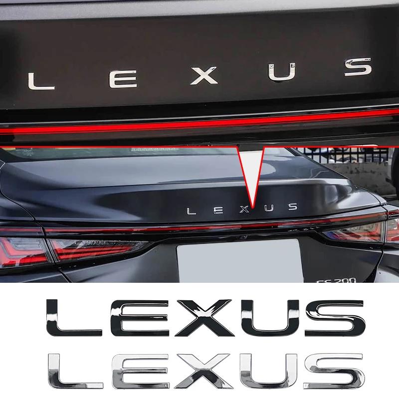 3D ABS Car Letters Rear Trunk Lexus Logo Emblem Stickers Badge For Lexus F SPORT GX460 Ct200h IS250 ES 220D IS200 Fsport GS GX
