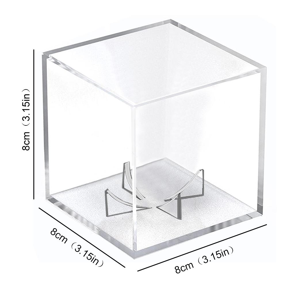 Clear Baseball Box Display Acrylic Transparent Baseball Organizer Case Dustproof UV Protection Perfit For Memorable Collection