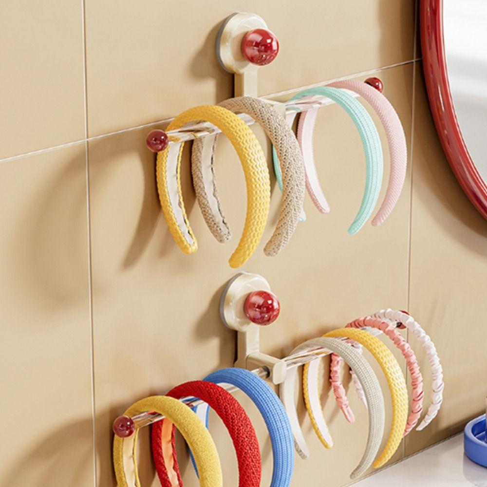 Suction Cup Towel Storage Hook Wall Mounted Hairband Storage Hook Hair Tie Storage Rack  Toilet