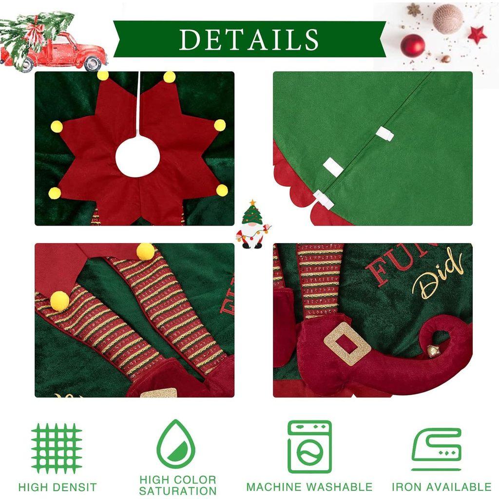 Sukně pod vánoční stromek Vánoční ozdoby Měkká podložka Domácí dekorace Párty Novoroční dárek