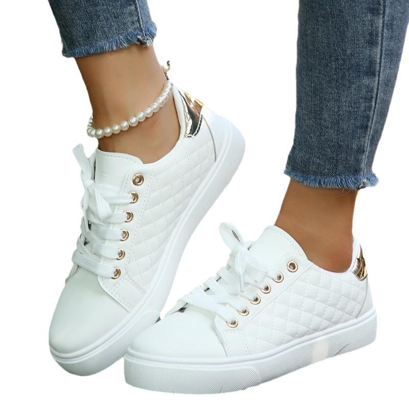 New Large-size Women's Flat Shoes with Round Toes and Casual Sneakers