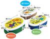 Skater Lunch Sealable Storage Set of Dinosaur Made In Box, Containers, Containers, 3, Picture, Japan, 860ml, SRS3SAG-A