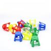 5Pcs/Set Dollhouse Miniature Plastic Stools Model Mini Simulation Chairs Ornaments Dolls House Decor Pretend Play Toy For Kids