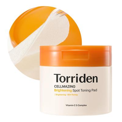 Torriden Cellmezing Vita C Brightening Spot Toning 70 Sheets Vitamin Reduces Enhances Korean Brightens Pads, [Official/Authentic] Spot-on Toner,