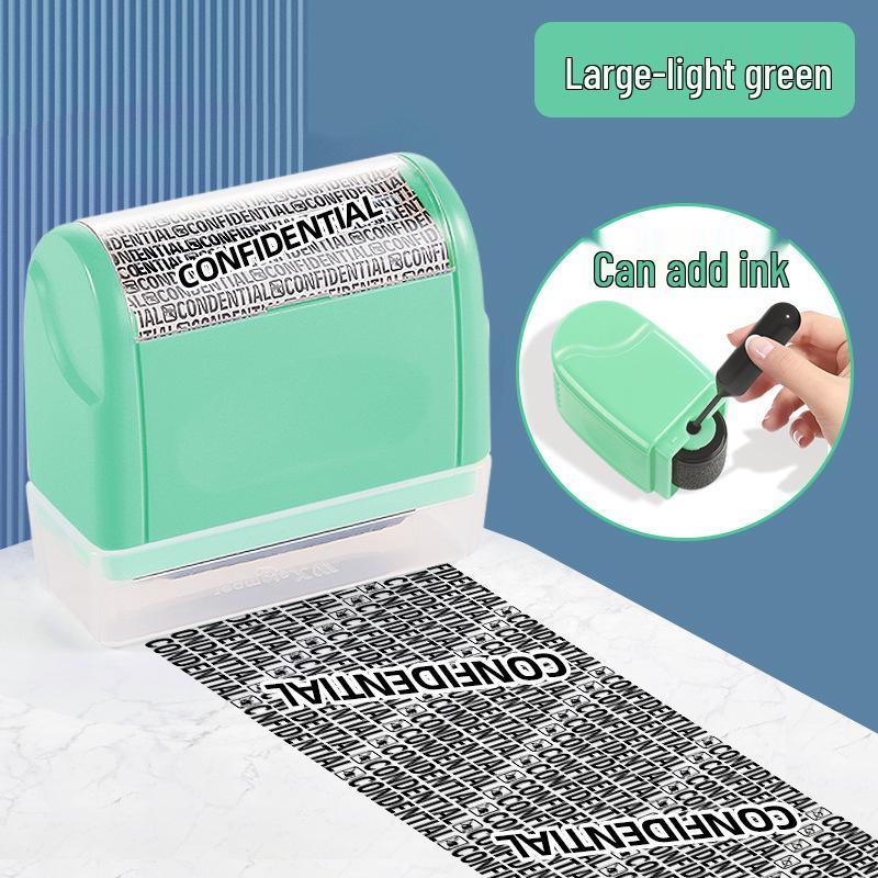 Roller Privacy Stamp with Anti-Leakage Cover