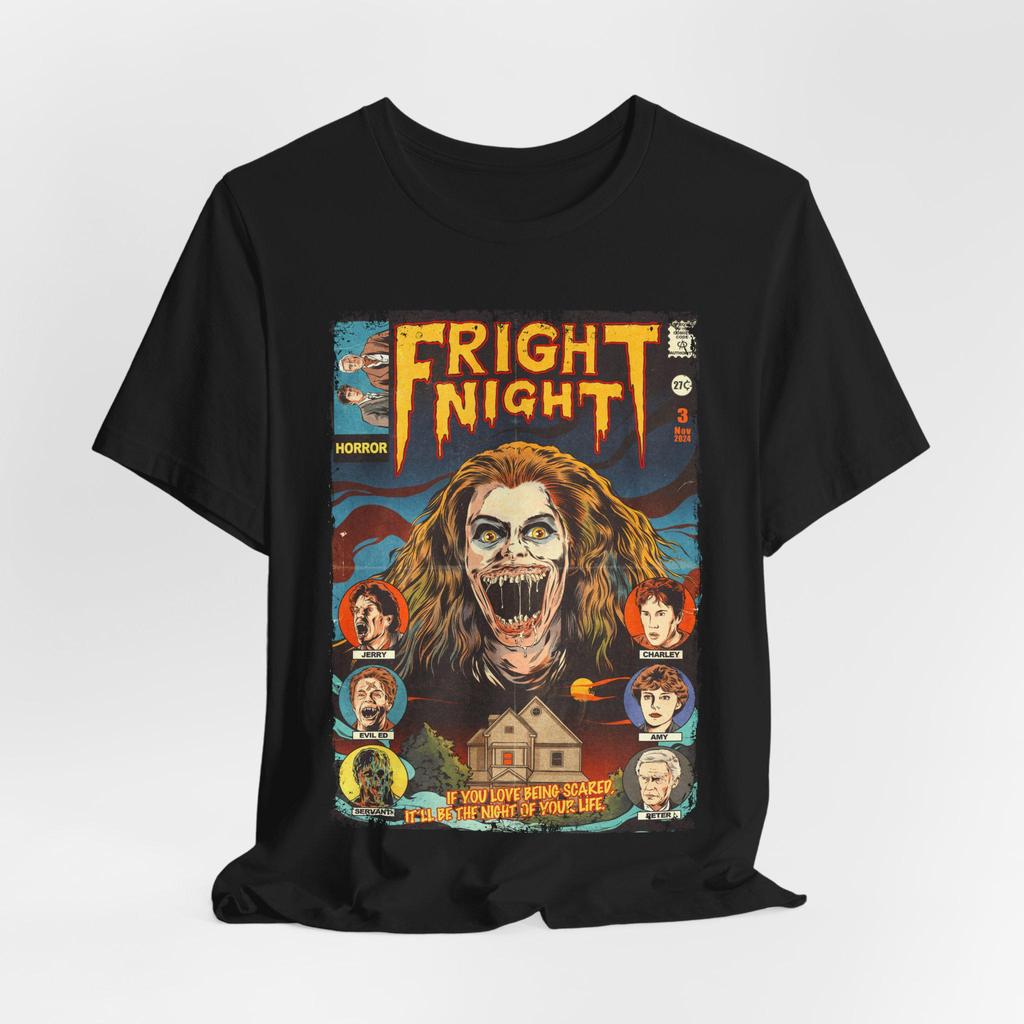Fright Night Film T-Shirt Vintage Horror Grafik T-Shirt