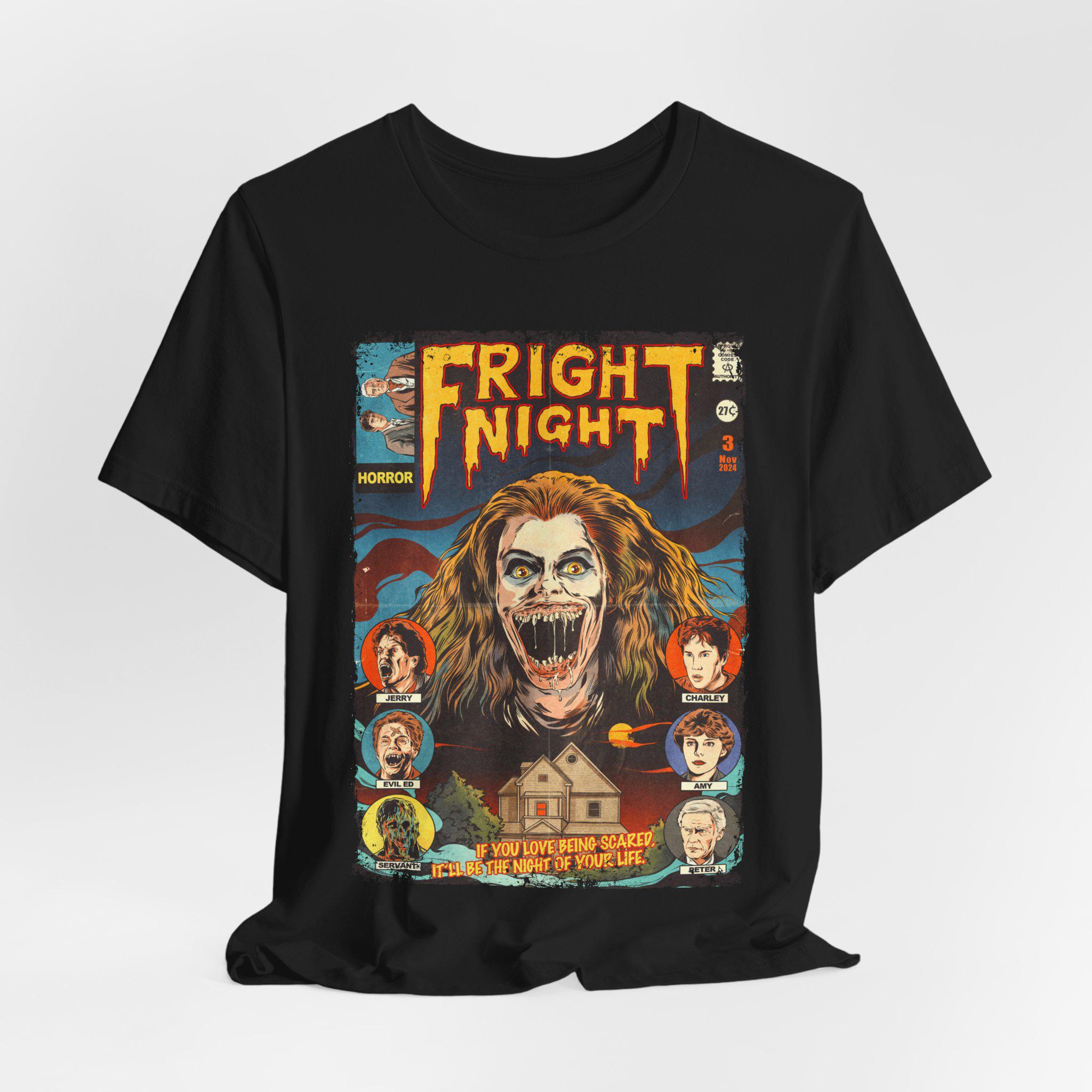 

Horror Moviethemed Tshirts Retro Horror Movie Street Fashion Tshirts with Printed Patterns Horror Movie Fan Gifts 4XL