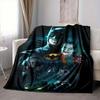 1pc Batman Joker Flannel Throw Blanket - HD Printed Lightweight Soft Warm All-Season Blanket for Sofa, Bed, Travel, Camping 077