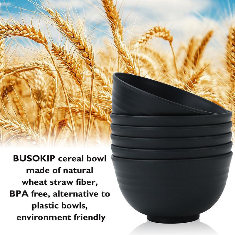 Eco Wheat Straw 12pcs Dinnerware Set Unbreakable Plates Bowls Reusable Plastic Tableware Lightweight for Family Gathering Party Use