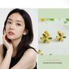 Six-Leaf Clover Cubic Zirconia Stud Earrings - Women's Luxury Versatile Jewelry Gift