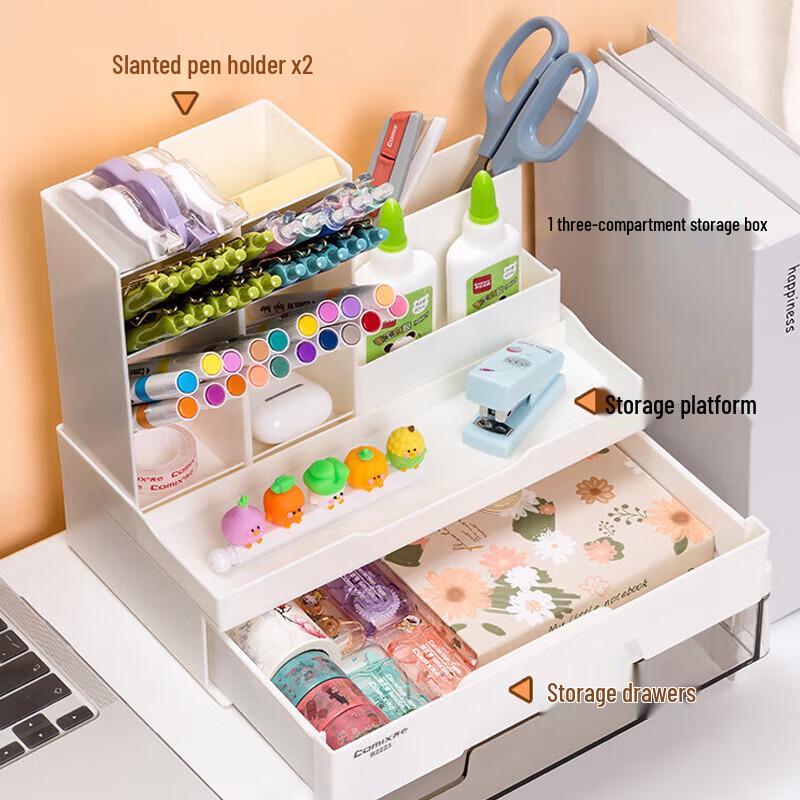 Multifunctional Drawer Desktop Storage Box & Pen Holder