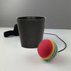 Juego de Fiesta de Cubo Colgante Divertido Juego de Lanzamiento para Niños Adultos Alivio del Estrés Amigo Correa de Cintura Ajustable Juego de Pelota de Espuma para Cumpleaños Eventos de Carnaval