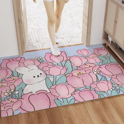Cartoon Anti-Slip Door Mat: Dust-Resistant, Wear-Resistant Floor Mat for Home Entryways and Pets