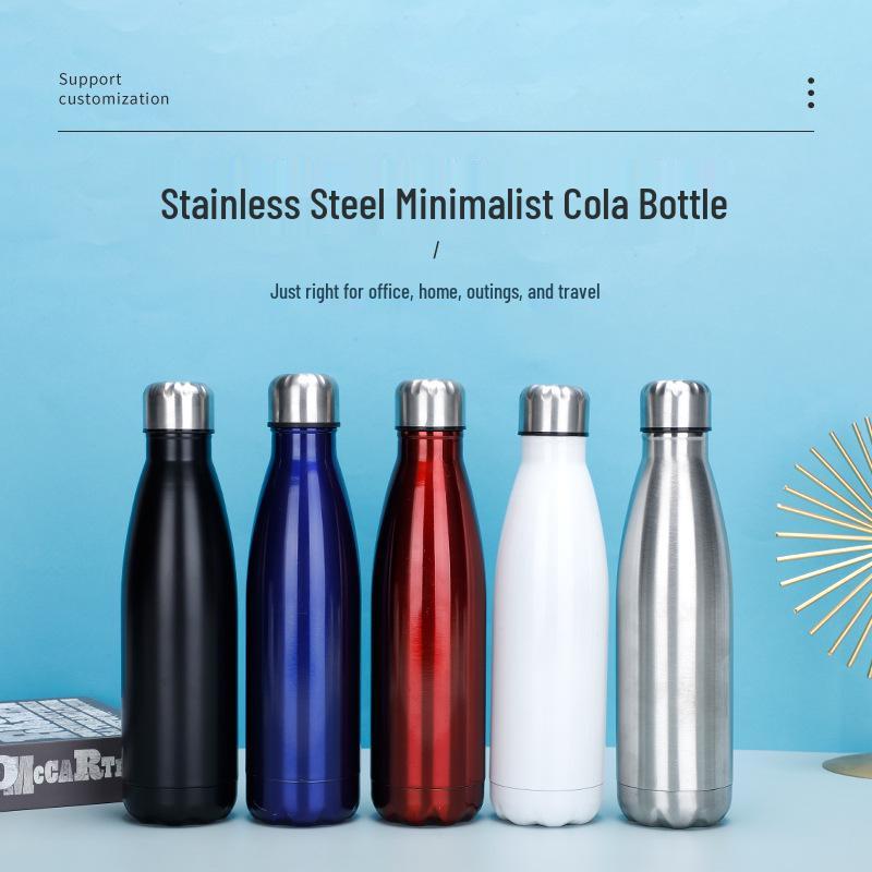 Stainless Steel Double-Layer Insulated Cola Bottle Bowling Cup for Outdoor Sports