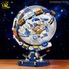 DIY Space Station Transparent Globe Astronomy Model Construction Blocks Technology Bricks Ornament Playthings designed for Adult Present