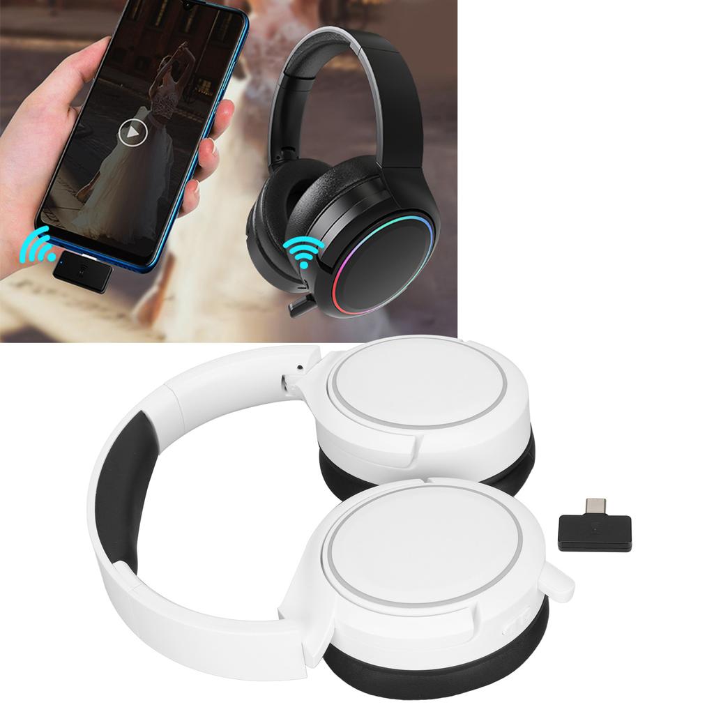 Wireless Headset 2.4G 5.1 Wireless Dual Mode Stereo Noise Cancelling Over Ear Integrated Gaming Headset