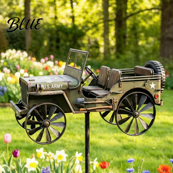 Metal Wind Spinner Garden Art Sasquatch Wind-Powered Weather Vane Yard Ornament Kinetic Windmill Sculpture Outdoor Patio Lawn Decoration Decor
