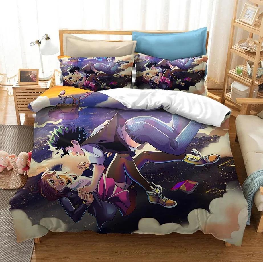 3D Printed Bedding Set Japan Anime My Hero Academia Duvet Covers With Pillowcases Bedclothes Bed Linen