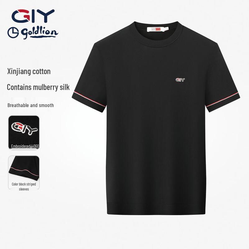 Goldlion Men s Silk Blend Short Sleeve T-Shirt L