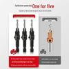 Adjustable Woodworking Countersink Drill Bit Set - Hex Shank, Fast Chip Removal & Hole Opener.