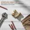 Air Conditioning Copper Pipe Joint Quick Connector Straight Pipe Extension Joint No-Weld Fitting With Flare Nut Copper Connector
