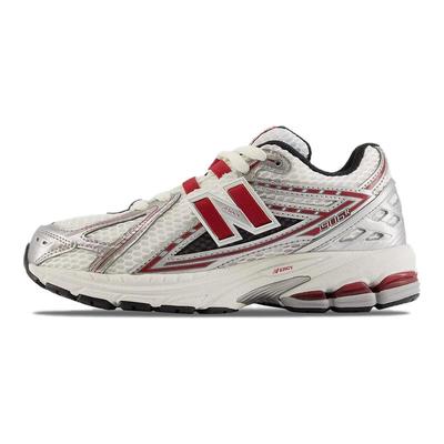 Scarpe Casual Basse Leggere Comode Sneaker Bambino Bianco Argento Rosso GC1906EA