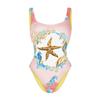 New Sexy Backless One-piece Swimsuit for Women Cute Tight Conservative Mesh Skirt Swimsuit Set