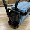 Portable Fishing Box with Rod, Lure, and Cup Holder Accessories