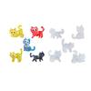 Jewelry Casting Mold Cute Cat Silicone Mold Holographic Resin Mold for DIY Wind Chime Keychains Earring Pendant