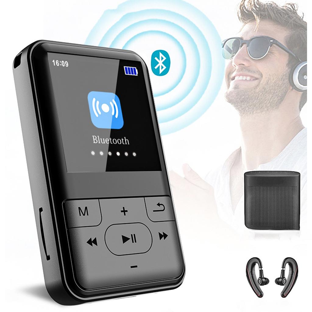 1.5 inch student back clip sports mp3 recording with external playback wireless listening to songs lossless bluetooth music player