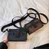 Box bag Small square bag Women's spring and summer new trendy retro small box One shoulder messenger bag Men's mini bag