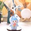 Cute Soft Fluffy Fruit Vinyl Doll Plush Keychain Toys Pendant Home Ornament Backpack Hangings Stuffed Birthday Gift