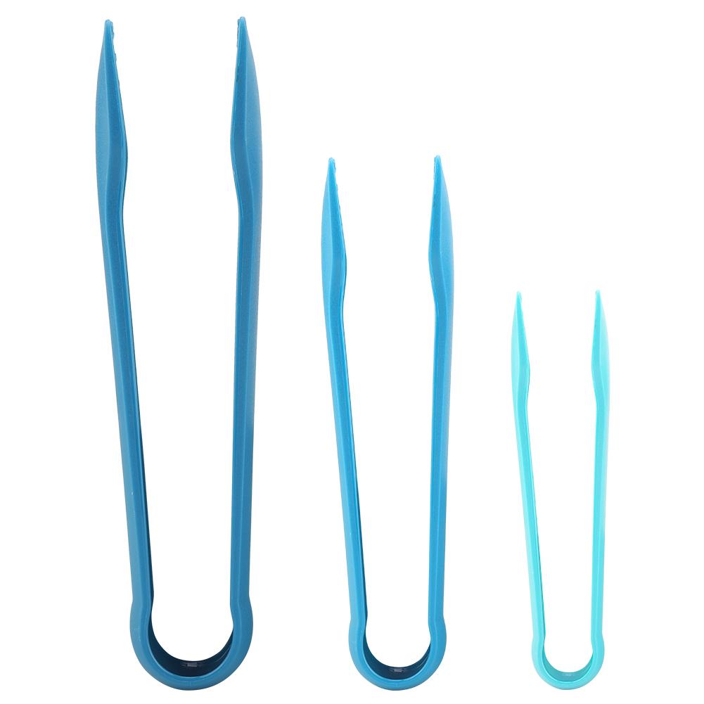 3 PCS Multifunctional Plastic Bread Tongs Food Clamps for Home Bakery