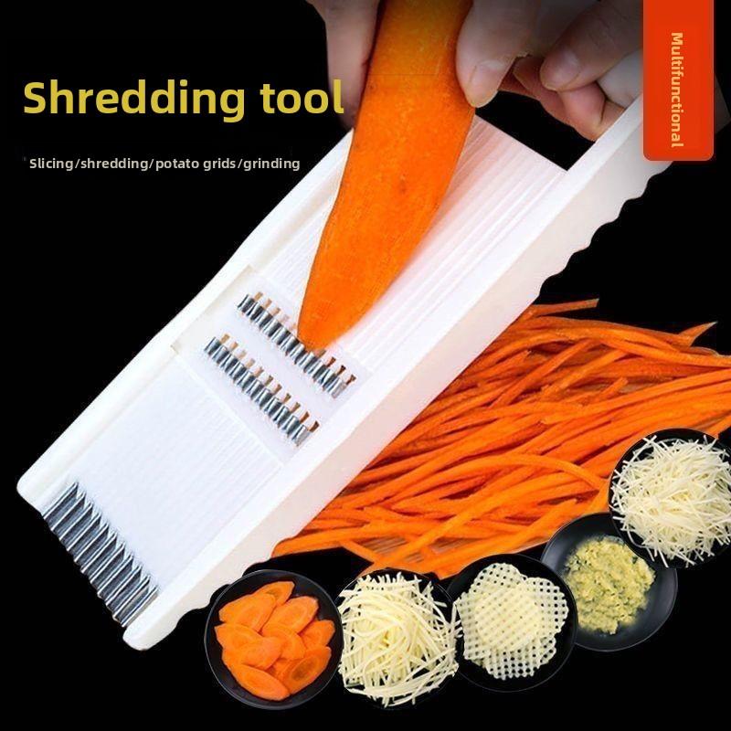 Kitchen shredder for cutting thick and thin strips, potato and cucumber slicer, grater, radish shredder, vegetable cutter