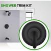 Pressure Balancing Tub and Shower Trim Kit, Replacement for Moen Posi-Temp Valve Trim Kit, Matte Black Shower Trim Kit