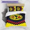 Club América 3pcs Bedding Set Duvet Cover Closure Includes 1 Duvet Cover & 2 Pillowcases for All Seasons Bedroom Home Dorm Decor