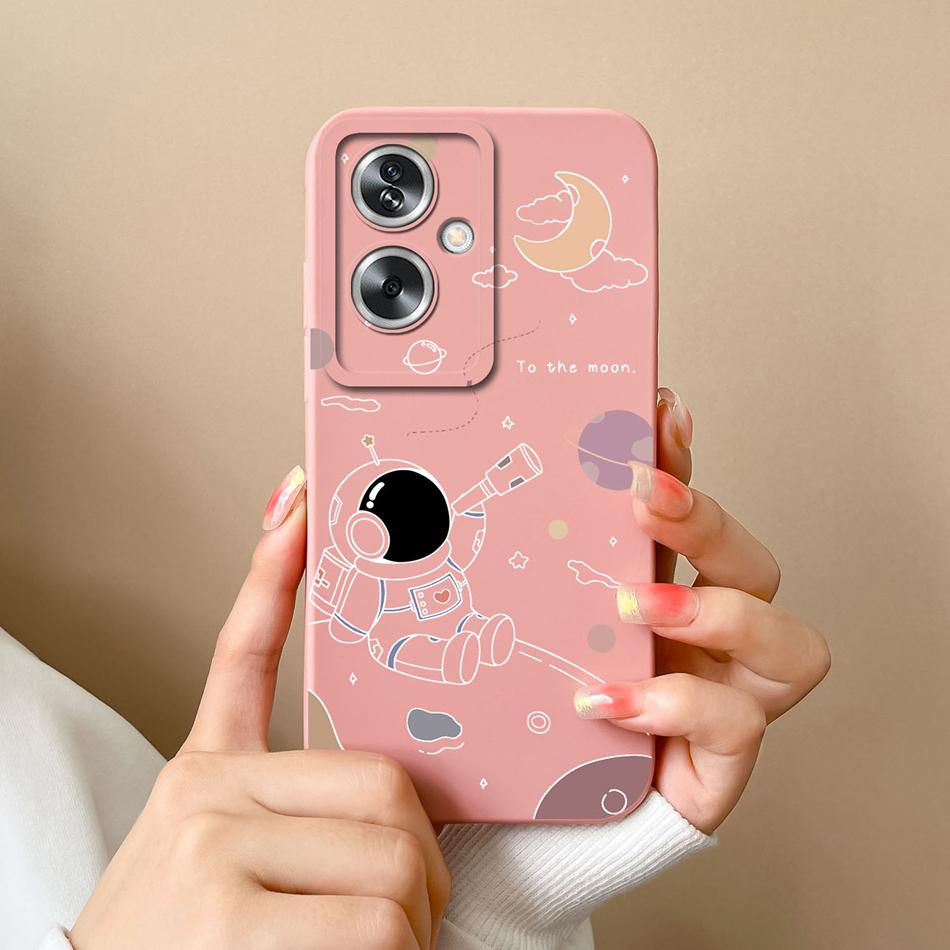 Case For OPPO A79 A2 5G Flower Soft Liquid Silicone Camera Lens Protection Phone Shockproof Back Cover For OPPO A79 A2 Funda
