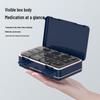 Portable Weekly Pill Organizer with Three Daily Compartments: Morning, Noon, and Night