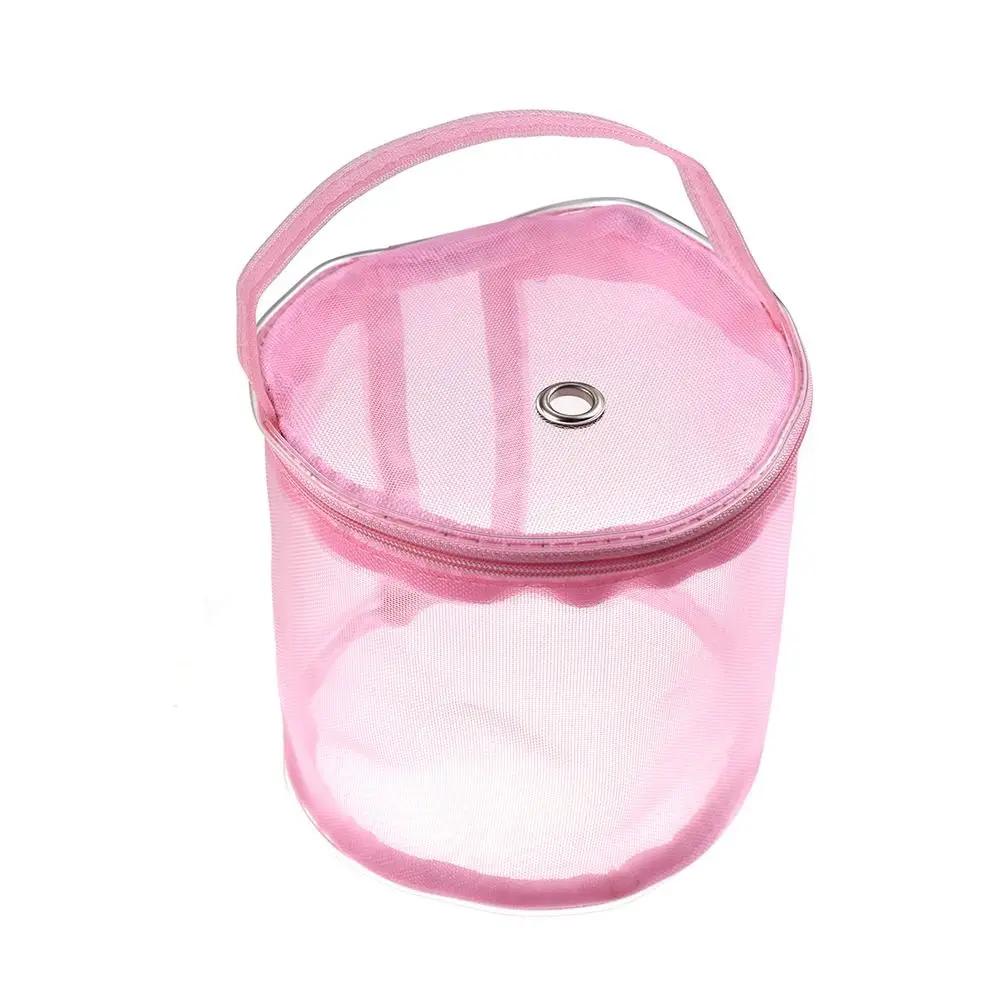 Colorful Yarn Storage Mesh Bag Mesh Weaving Round Bags Wool Storage Bag Yarn Crochet Organizer Knitting Baskets DIY Accessories