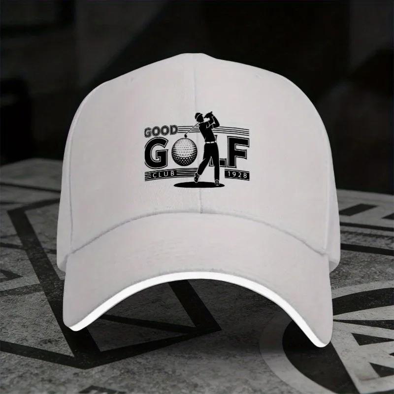 Gute Golfschläger Grafik Baseballkappe Polyester Verstellbar Lässige Kappe Zum Golfen Unisex